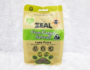 Snack Anjing & Kucing Grain Free Zeal Treats Free Range Naturals Lamb Puffs 85gr