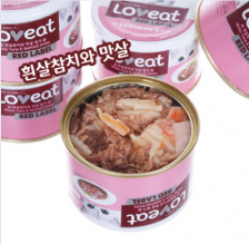 Makanan Basah / Kaleng Kucing Loveat Cat White Tuna & Crab Meat 160gr