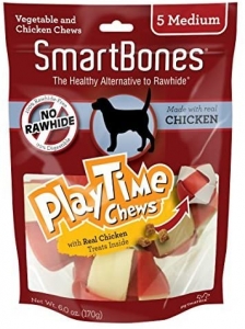 Snack Anjing Smart Bones Playtime Chicken 5 Medium