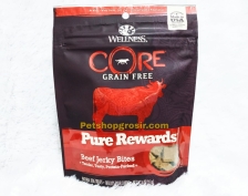 Wellness Core Dog Grain Free Pure Rewards Beef Jerky Bites 4oz