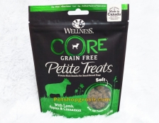 Wellness Core Dog Grain Free Petite Treats Soft Lamb,Apples & Cinnamon 6oz