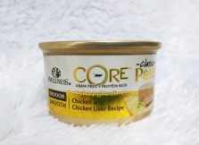 Makanan Kaleng Wellness Core Grain Free Indoor Chicken & Chicken Liver Recipe 3oz