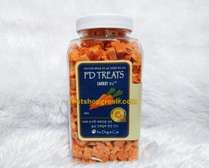 Snack Anjing & Kucing FD Treats Carrot for Dog & Cat 40gr