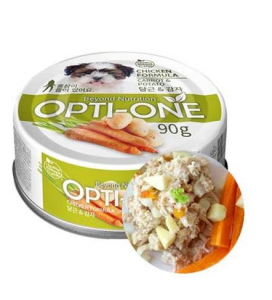 Makanan Basah / Kaleng Anjing Opti-One Dog Chicken & Carrot, Potato 90gr