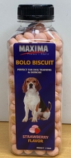Biscuits Anjing Maxima Dog Biscuits Bolo Strawberry Flavour 110gr